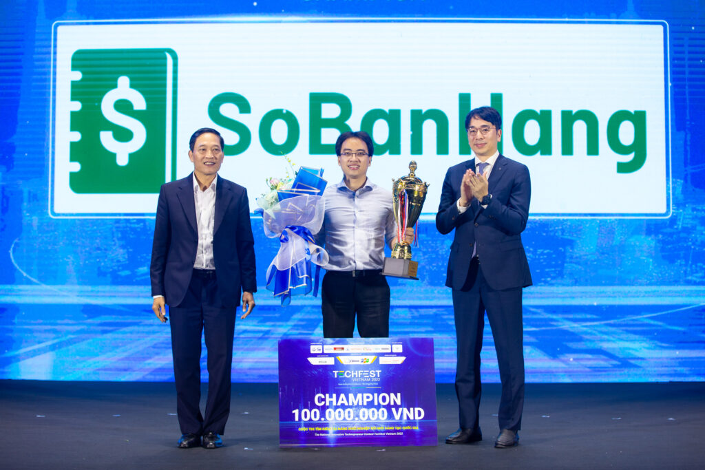 Sổ Bán Hàng từng đoạt ngôi vị Quán quân Techfest Vietnam 2022.