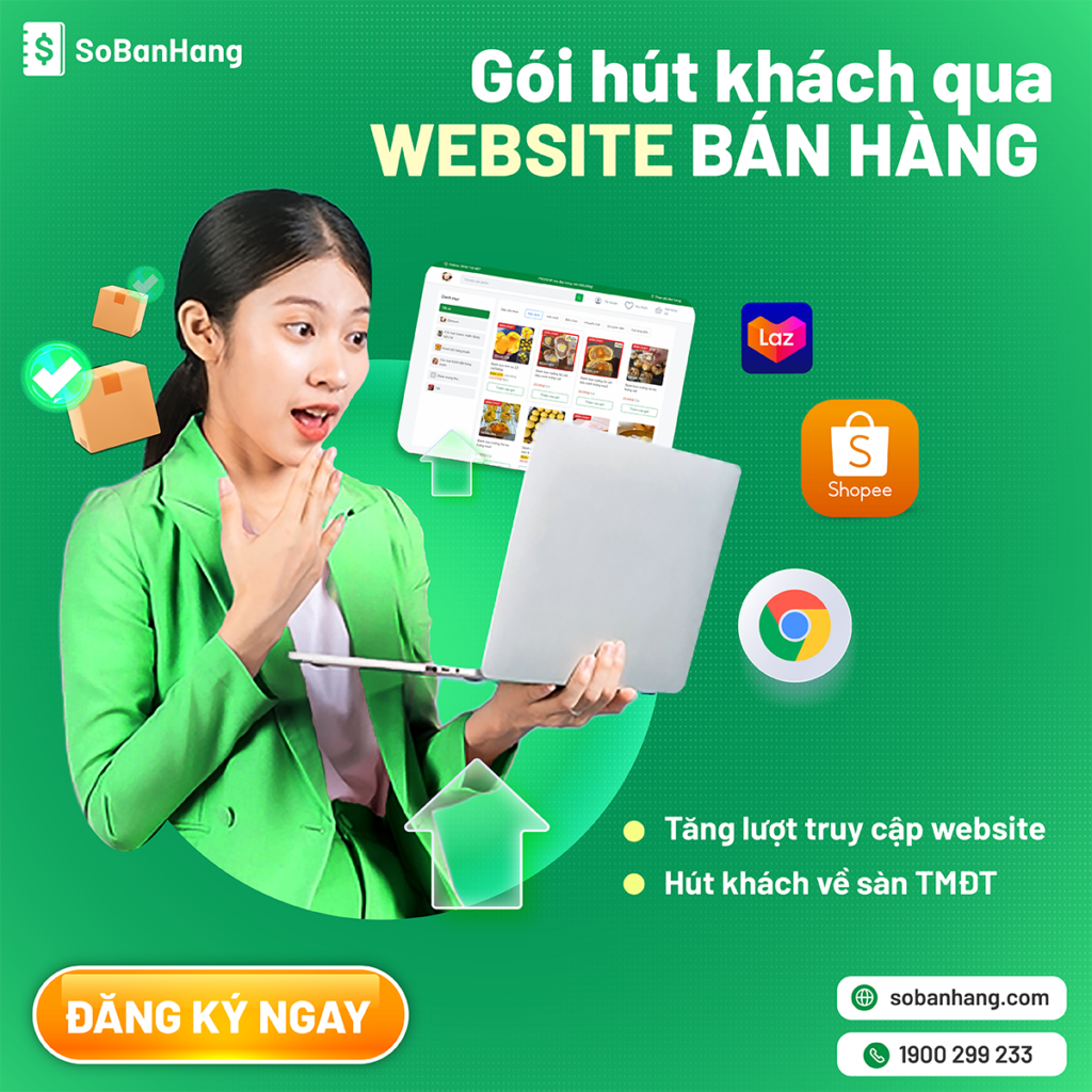 Hình: Gói hút khách qua website bán hàng